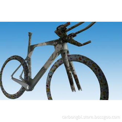 Integrated Carbon Stem Carbon Time Trial Bike Frame Fast ,